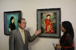 Khai mạc triển lãm tranh sơn mài của họa sĩ Nhật Oba Shuji